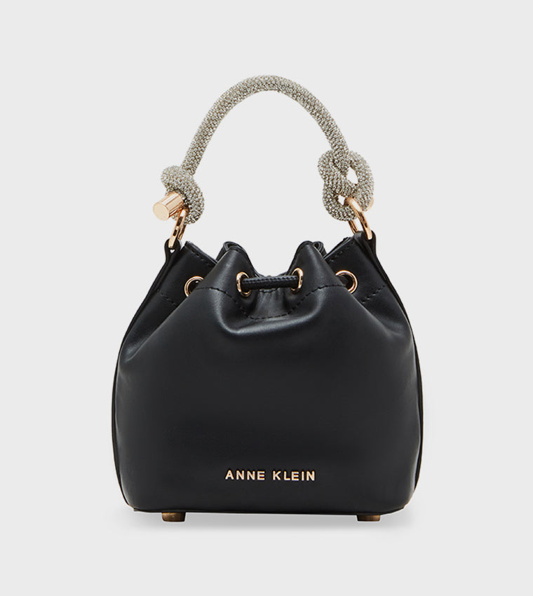 Anne Klein Embellished Handle Bucket Bag