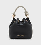 Anne Klein Embellished Handle Bucket Bag
