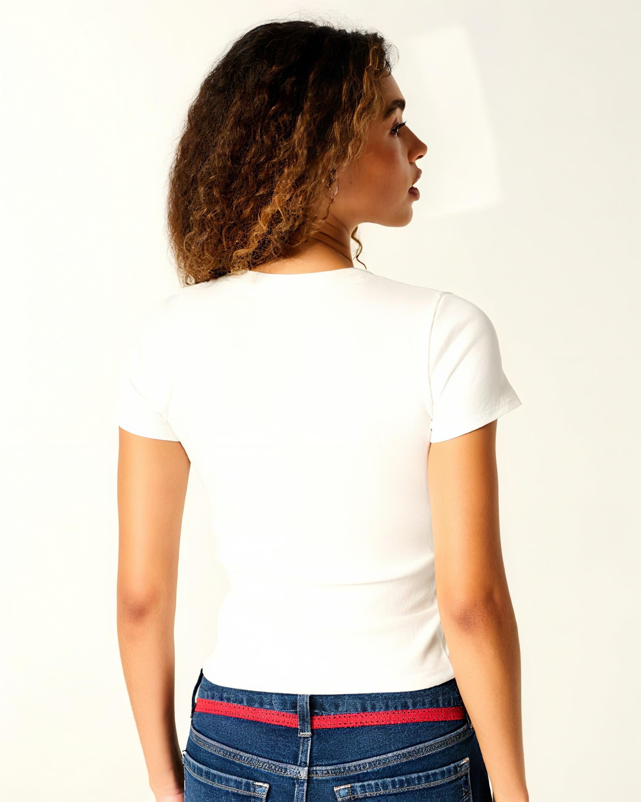 Hollister Snowed In Graphic Baby Tee