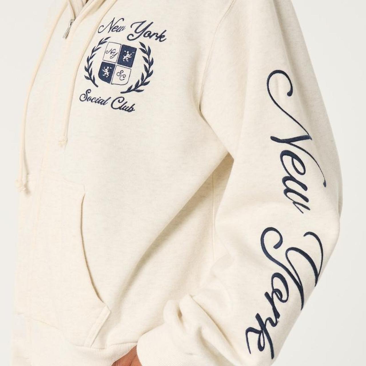 Hollister Easy New York Social Club Graphic Zip-Up Hoodie