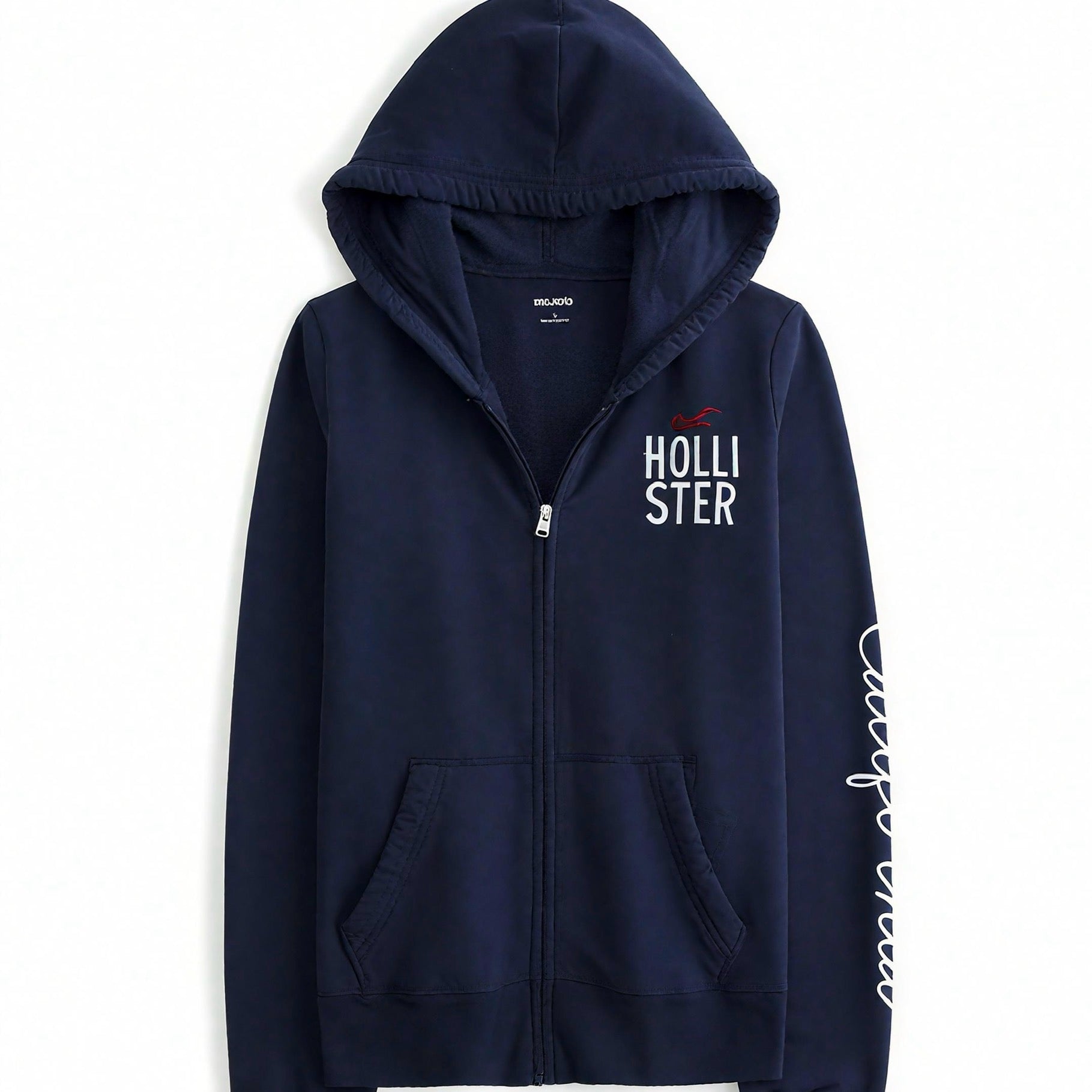 Hollister Logo Graphic Zip-Up Hoodie