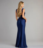 Kaitlin Low Back Slit Mermaid Formal Dress