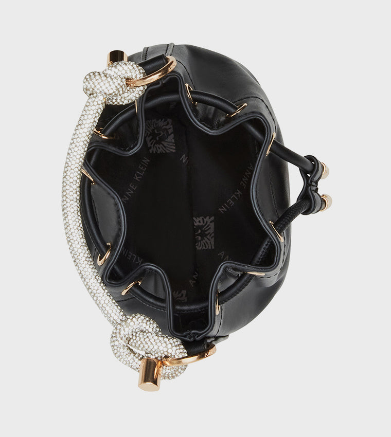 Anne Klein Embellished Handle Bucket Bag