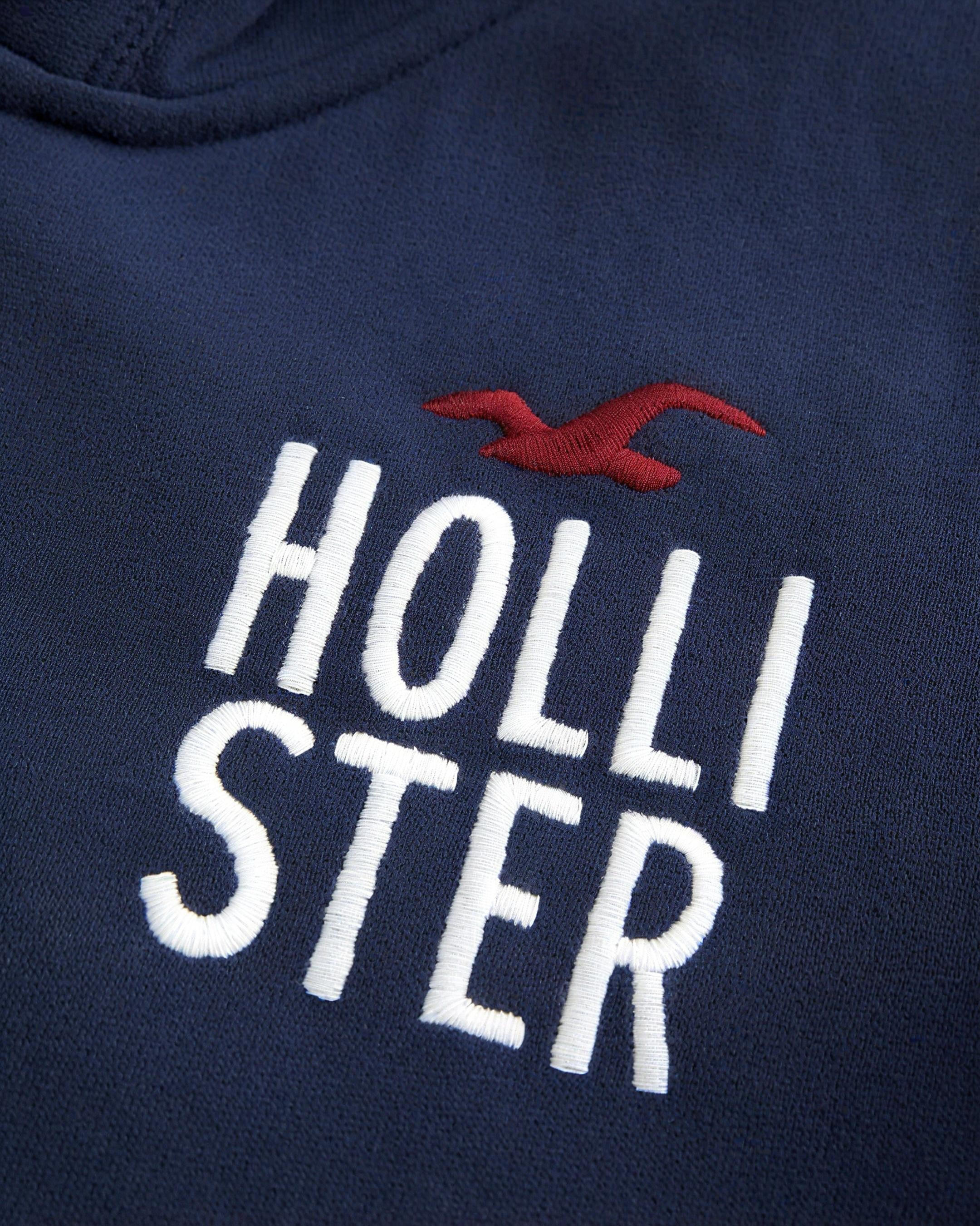 Hollister Logo Graphic Zip-Up Hoodie