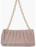 Jessica McClintock Ball Mesh Chain Convertible Clutch