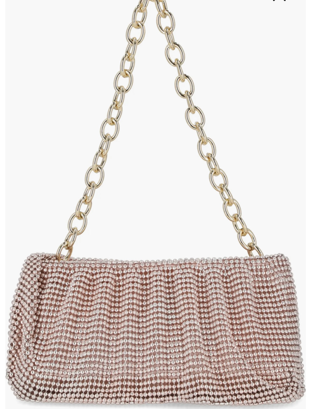 Jessica McClintock Ball Mesh Chain Convertible Clutch