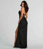 Shayla Strapless Corset Lace Formal Dress