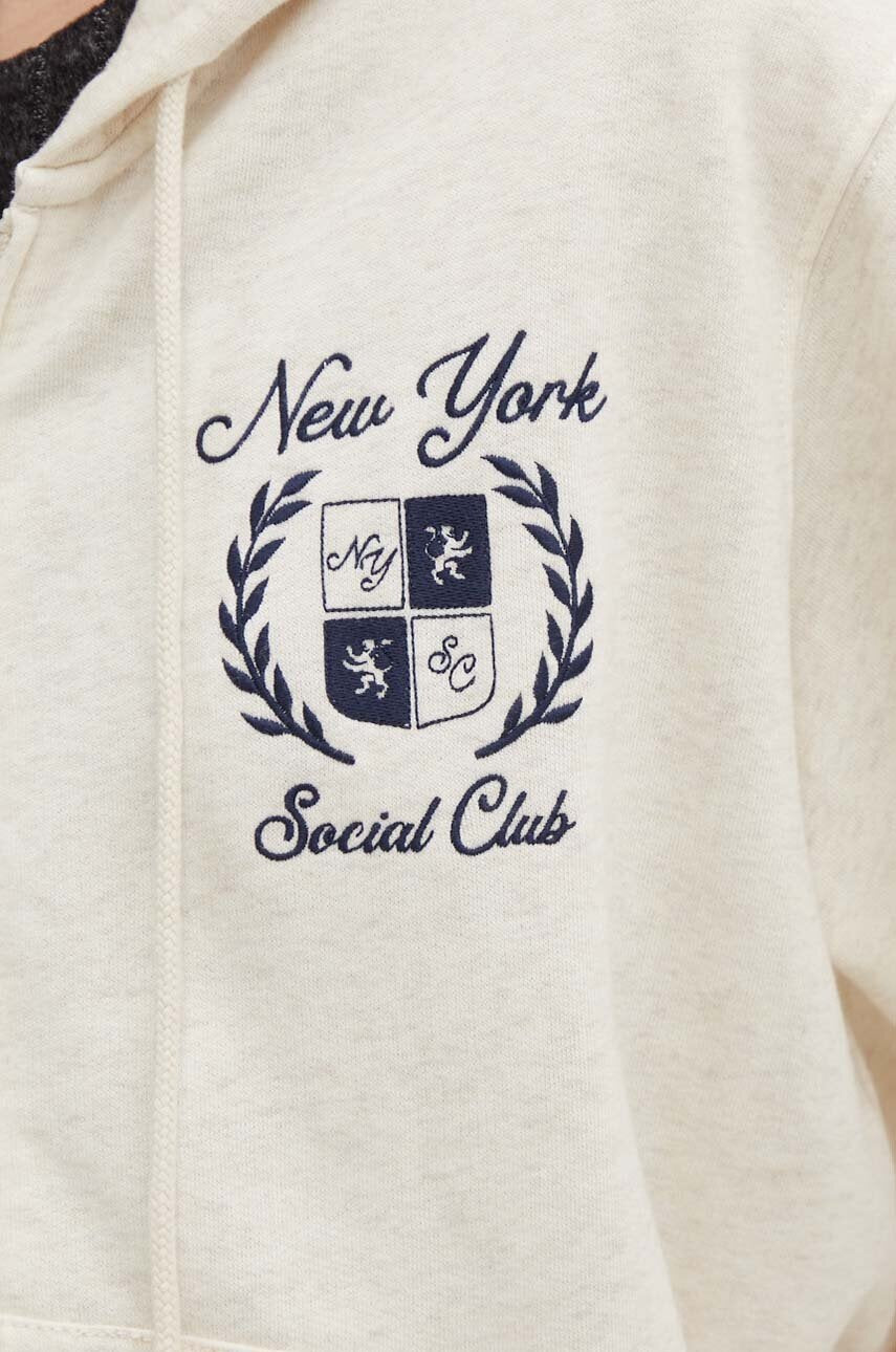 Hollister Easy New York Social Club Graphic Zip-Up Hoodie