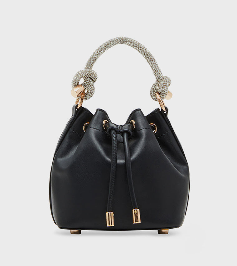Anne Klein Embellished Handle Bucket Bag