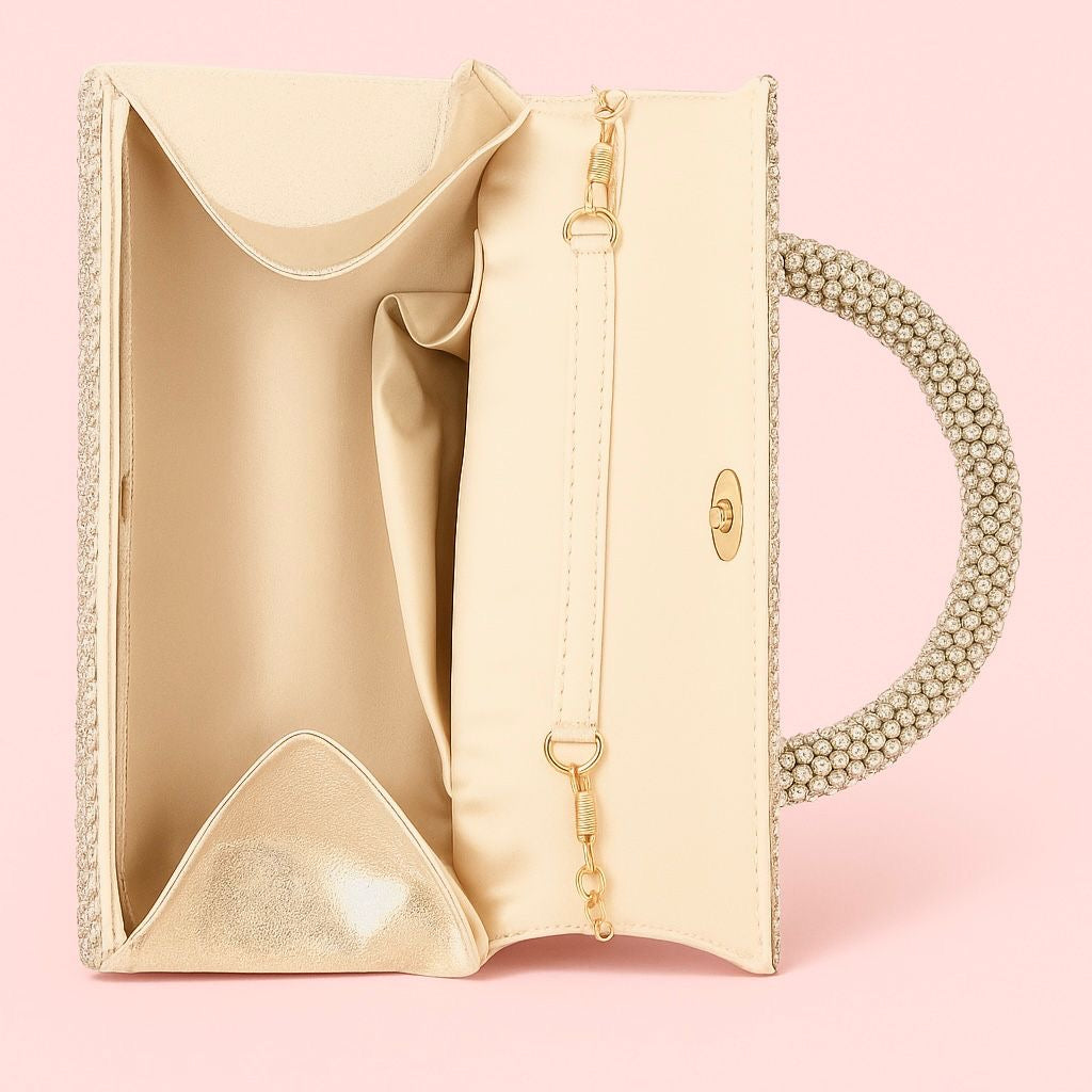 Jessica McClintock Remi Crystal Top Handle Bag