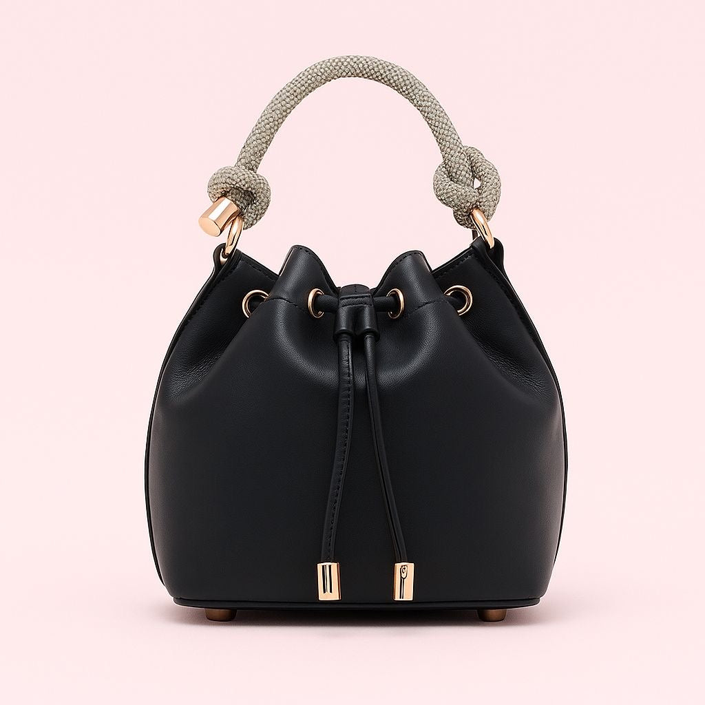 Anne Klein Embellished Handle Bucket Bag
