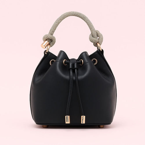 Anne Klein Embellished Handle Bucket Bag