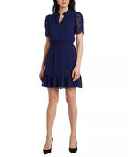 Express Smoked-Waist Caterpillar-Sleeve Dress