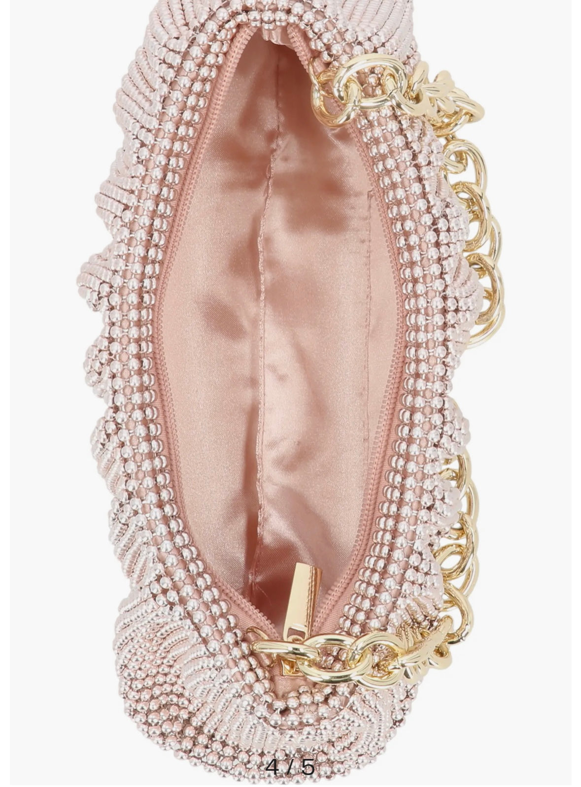 Jessica McClintock Ball Mesh Chain Convertible Clutch
