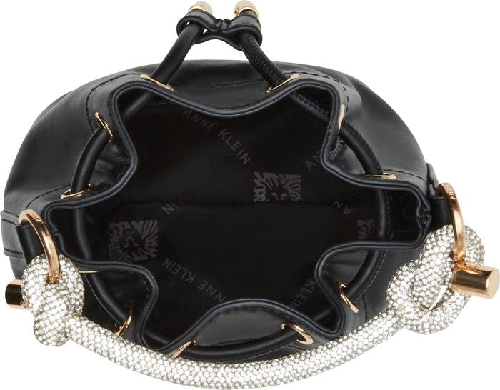 Anne Klein Embellished Handle Bucket Bag