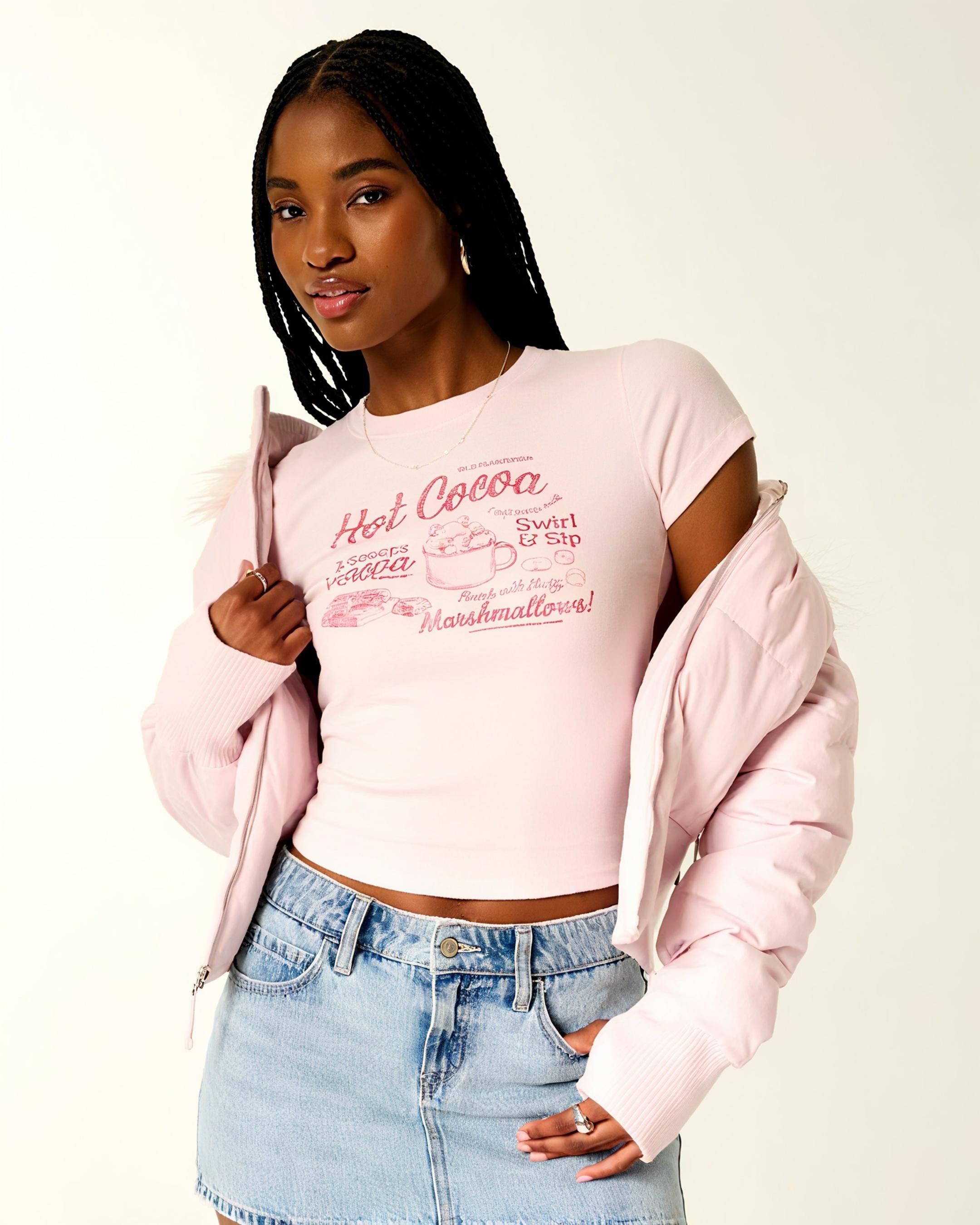 Hot Cocoa Graphic Baby Tee