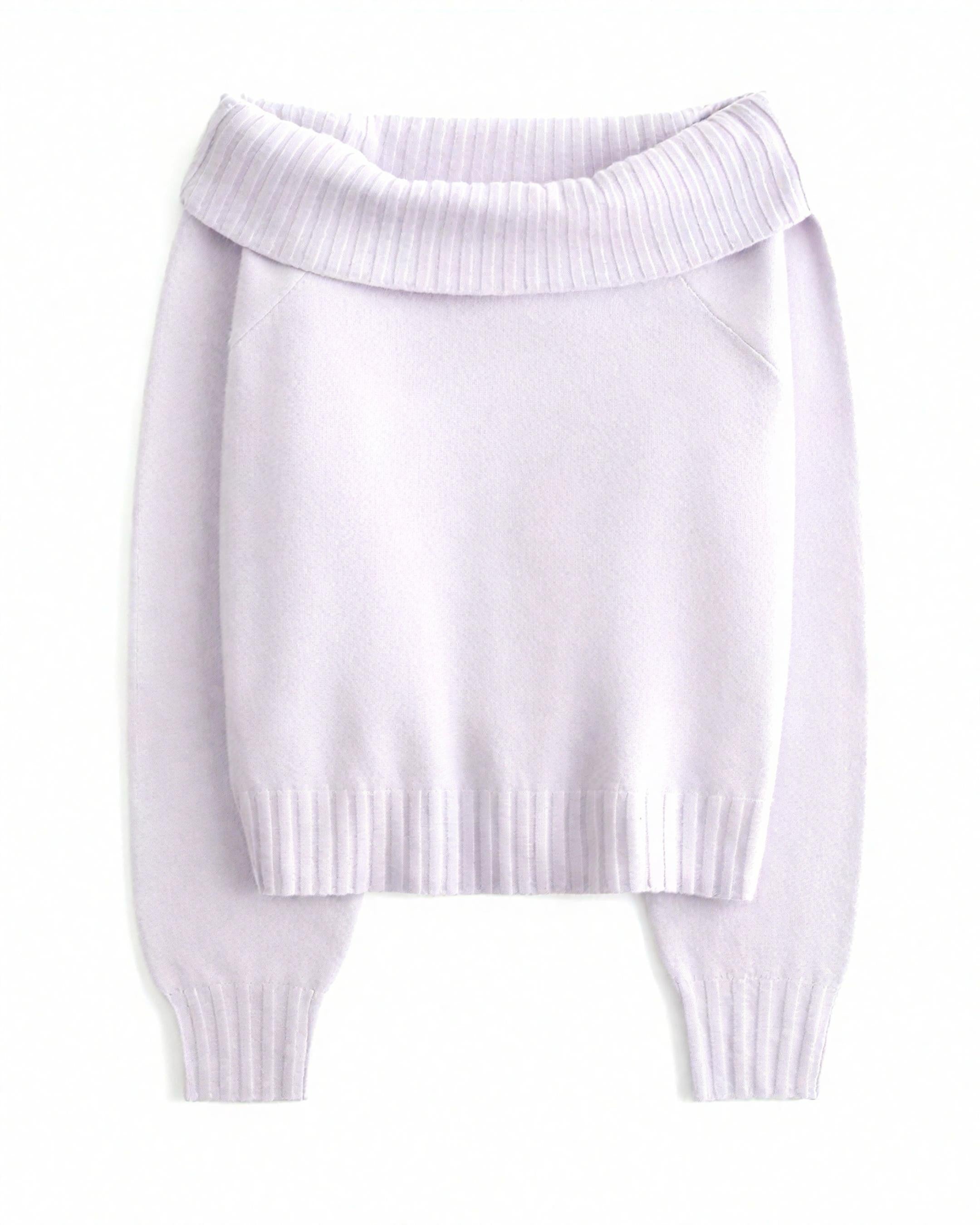 Hollister Comfy Cloud Foldover Off-the-Shoulder Sweater