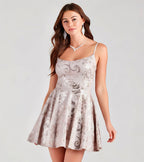 Meghan Sequin Lace-Up Party Dress
