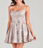Meghan Sequin Lace-Up Party Dress